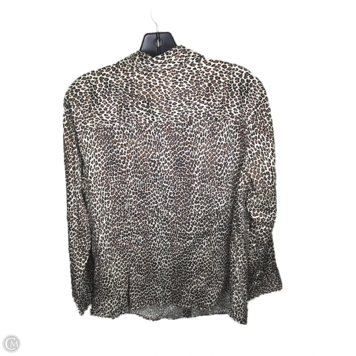 Top Long Sleeve By Talbots In Animal Print, Size: 1x