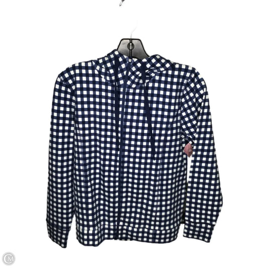 Athletic Top Long Sleeve Hoodie By J. Crew In Checkered Pattern, Size: S