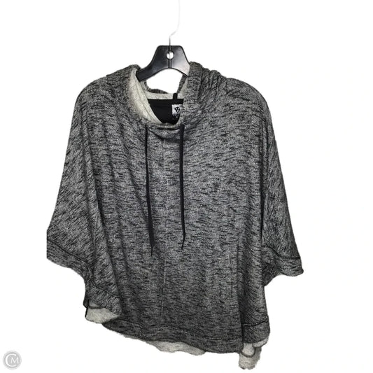 Sweatshirt Hoodie By Anne Klein In Grey, Size: M
