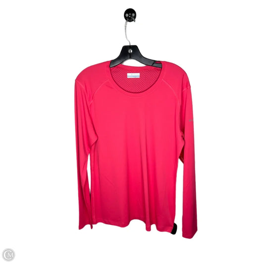 Athletic Top Long Sleeve Crewneck By Columbia In Coral, Size: Xl