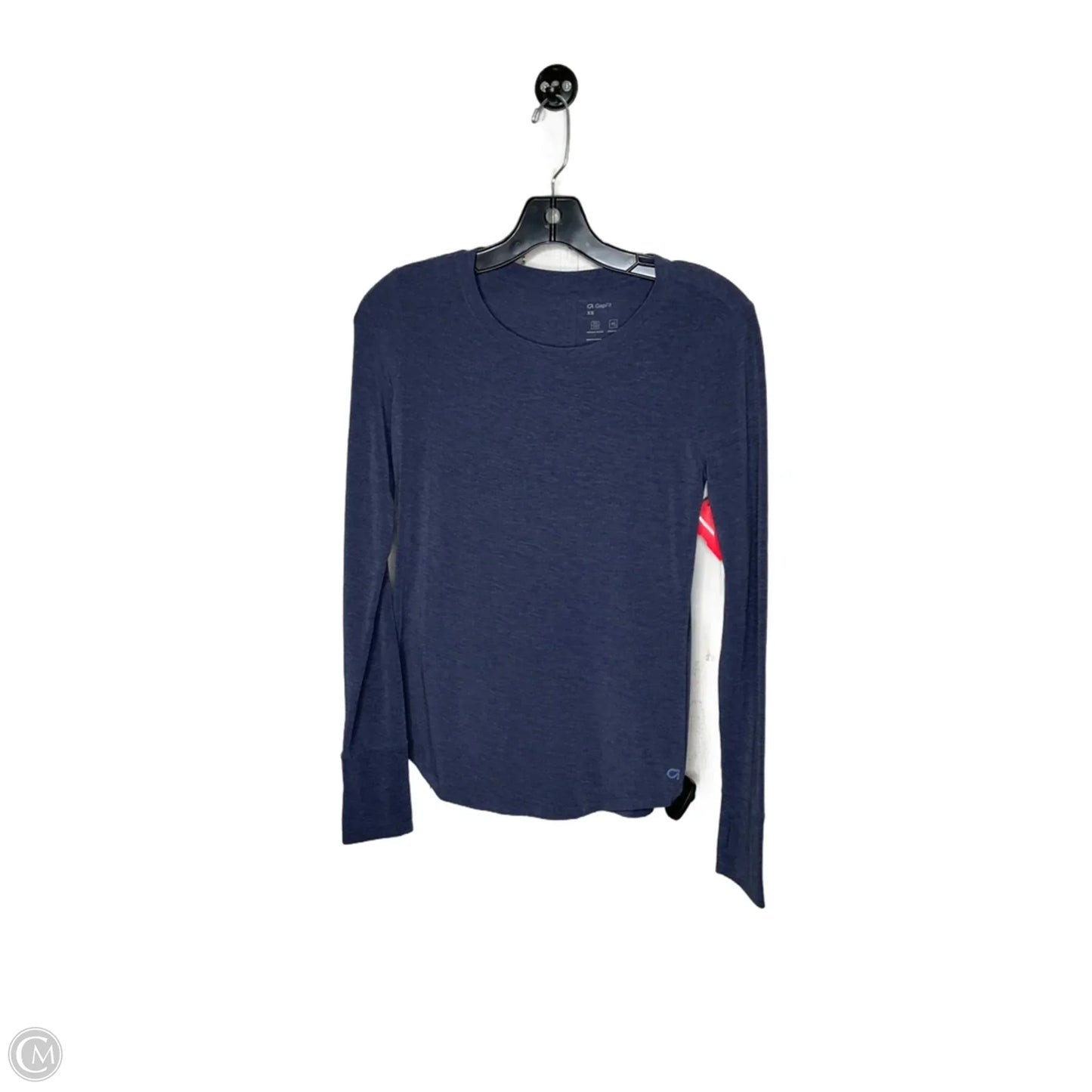 Athletic Top Long Sleeve Crewneck By Gapfit In Navy, Size: Xs