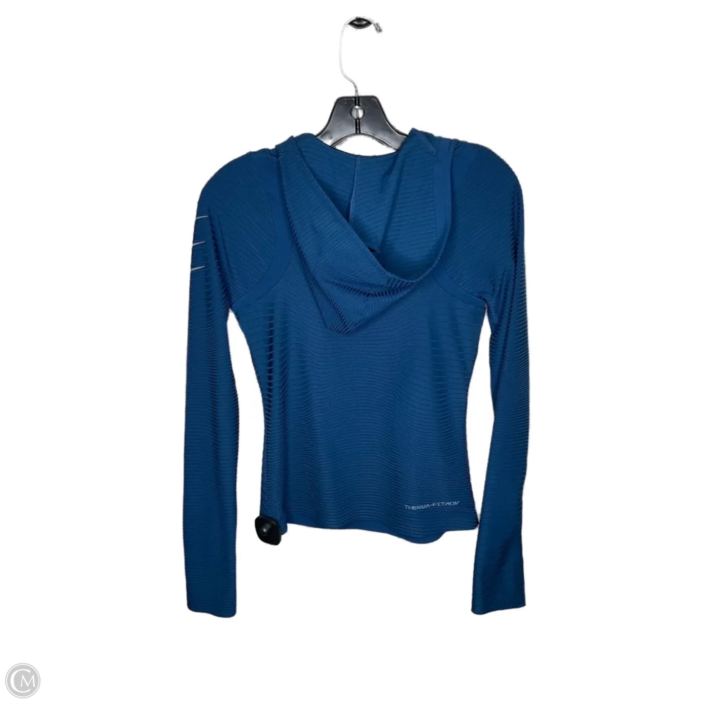 Athletic Top Long Sleeve Hoodie By Nike Apparel In Teal, Size: Xs