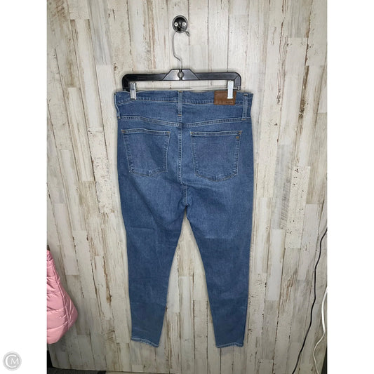 Jeans Skinny By Madewell In Blue, Size: 12