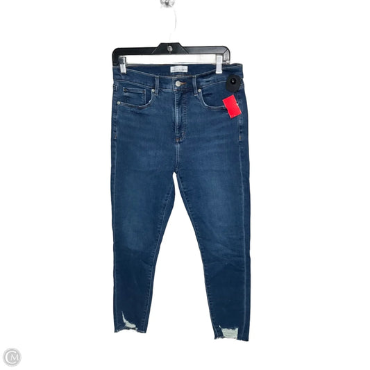 Jeans Skinny By Loft In Blue, Size: 8