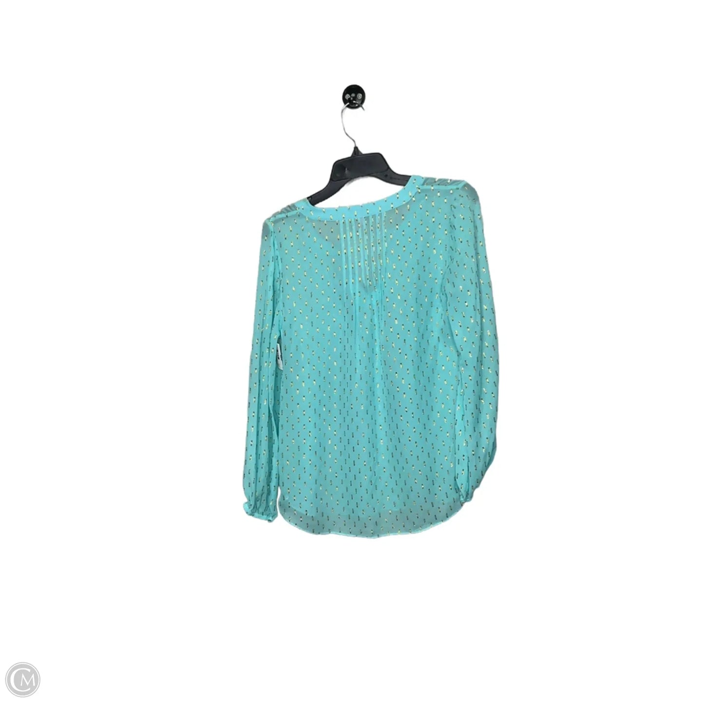 Top Long Sleeve Designer By Lilly Pulitzer In Aqua, Size: S