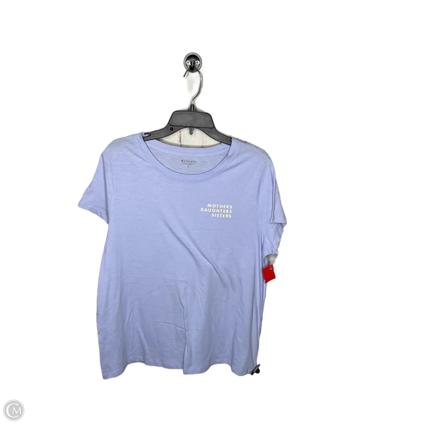 Athletic Top Short Sleeve By Athleta In Blue, Size: Xl