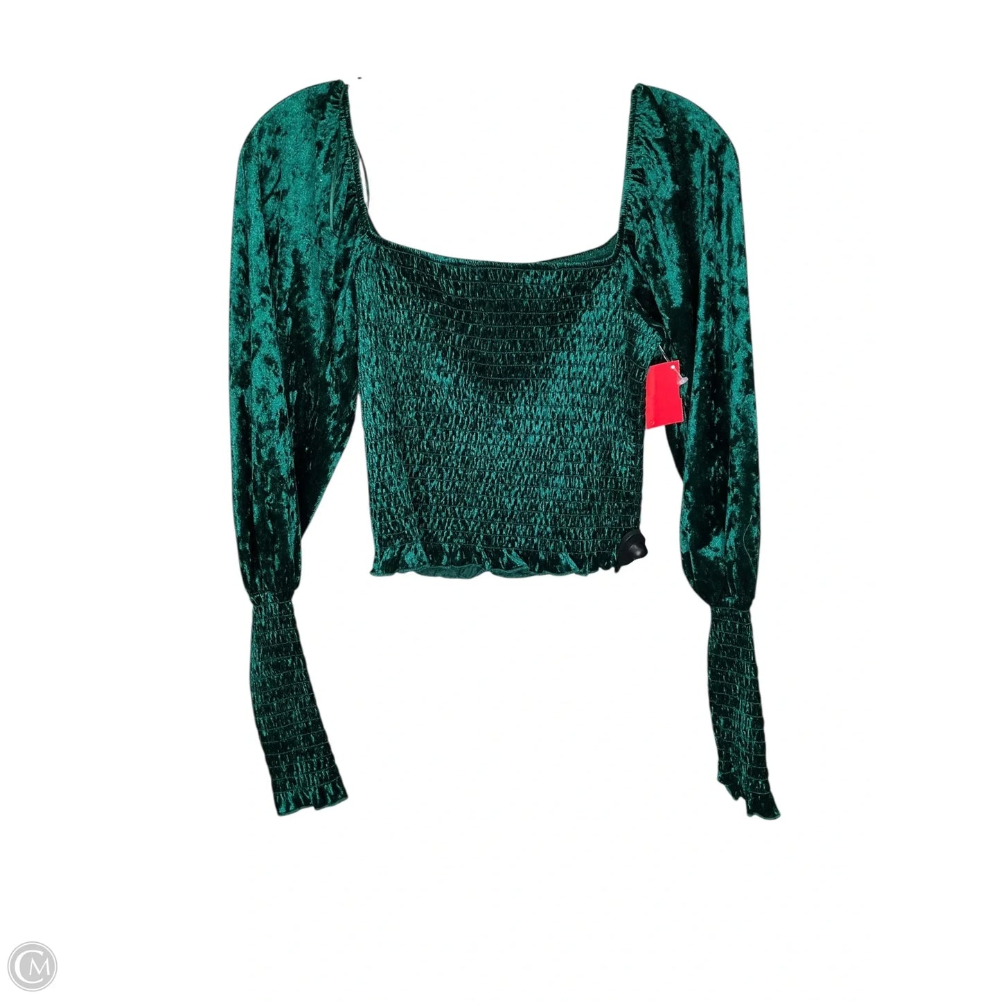 Top Long Sleeve By Mi Ami In Green, Size: M