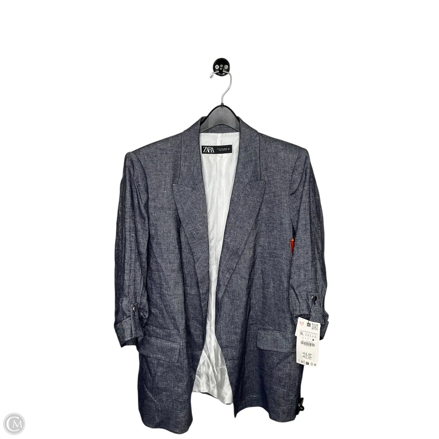 Blazer By Zara In Blue, Size: Xl