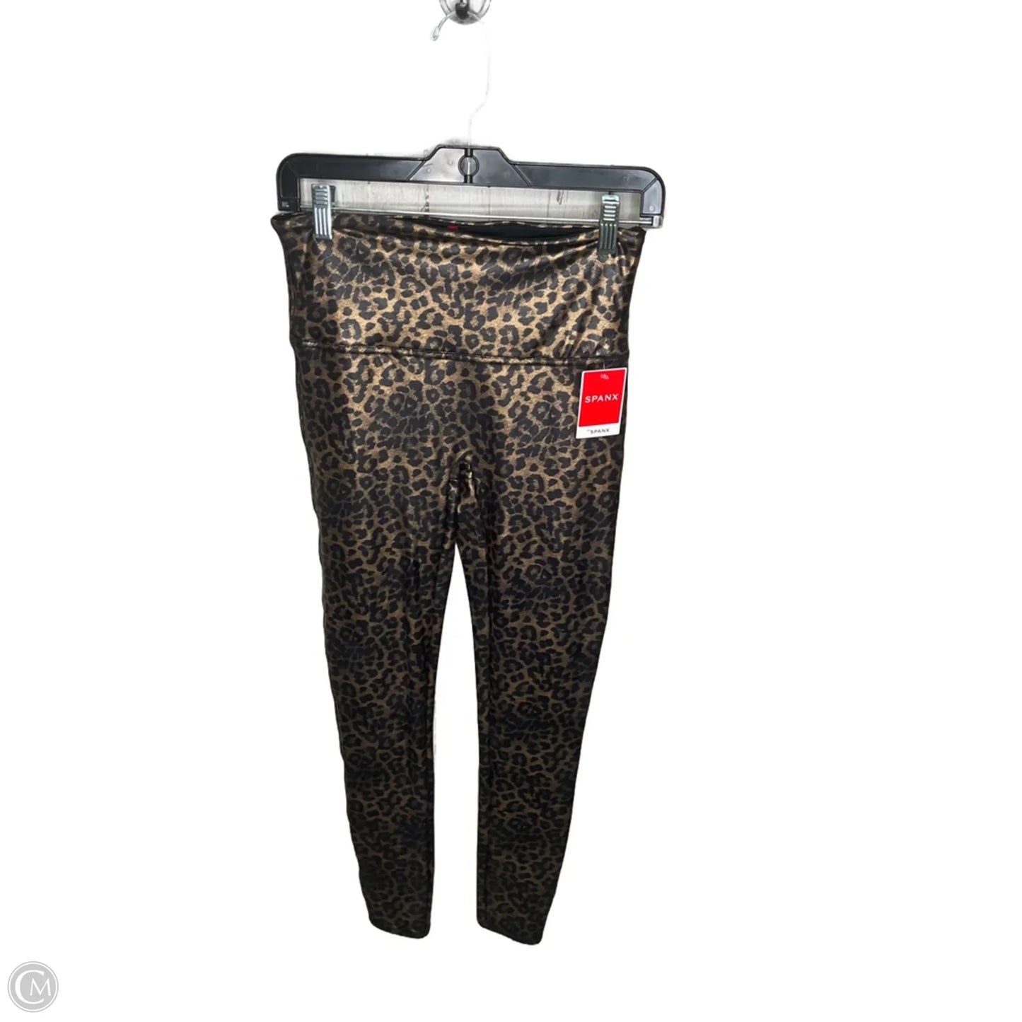Athletic Leggings By Spanx In Animal Print, Size: L