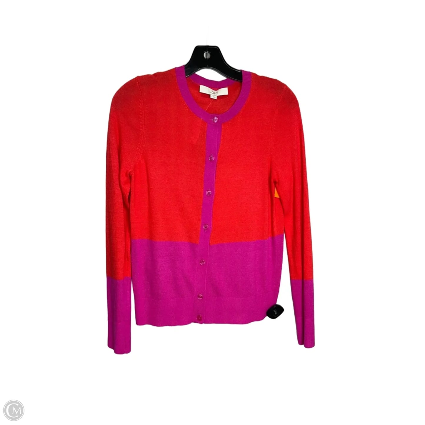 Cardigan By Loft In Red, Size: S
