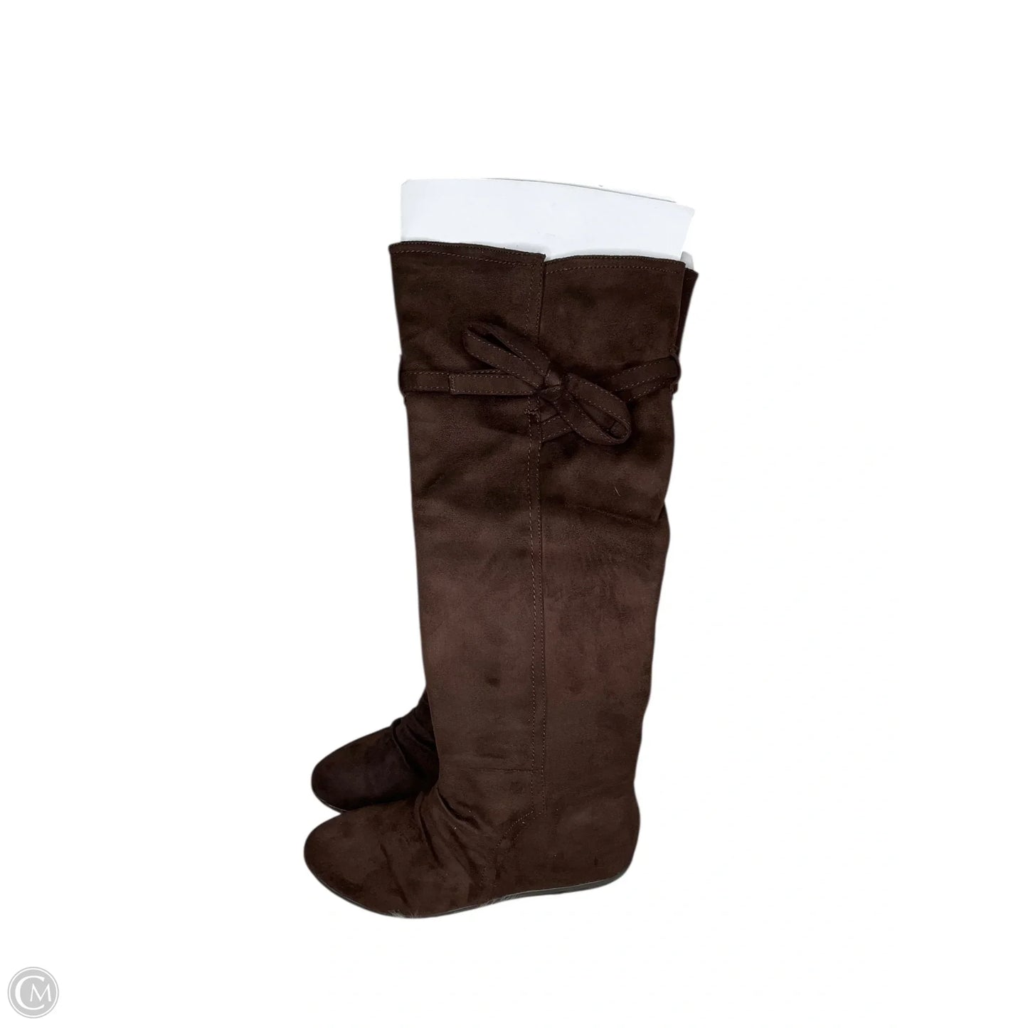 Boots Knee Flats By Report In Brown, Size: 6