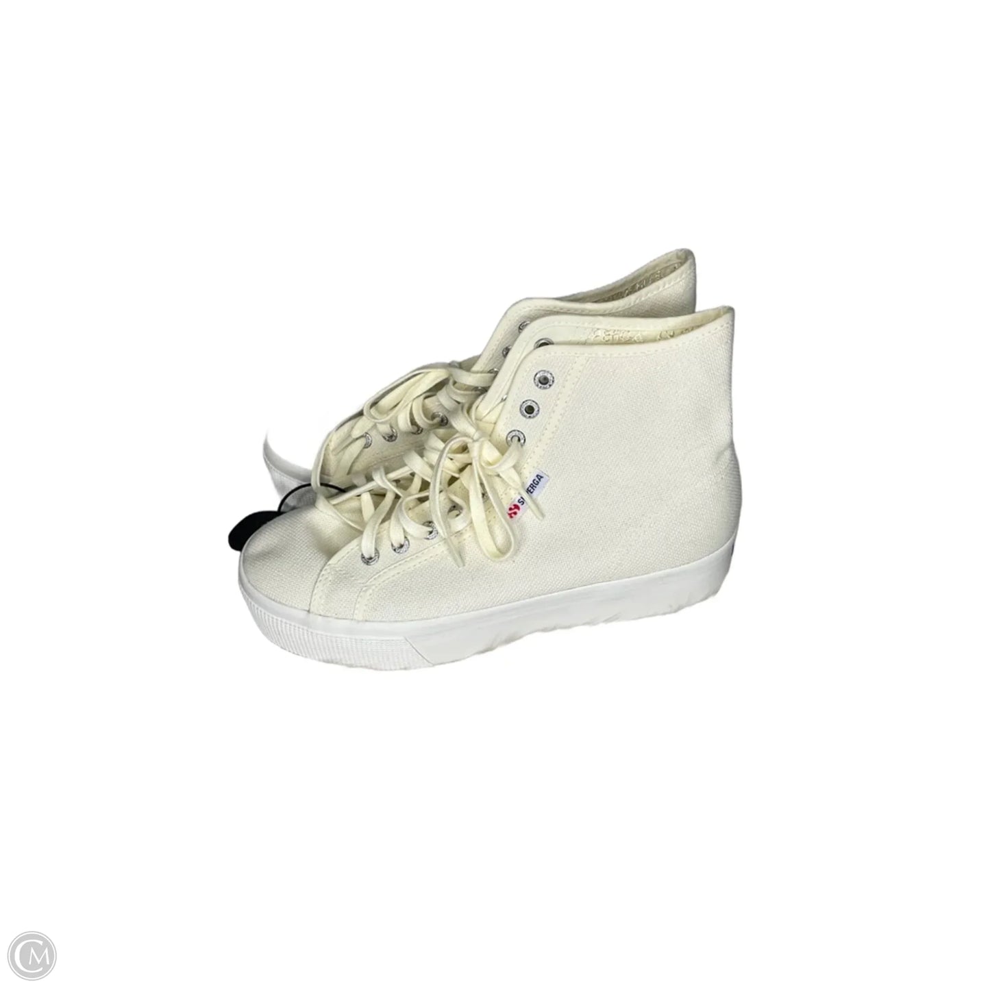 Shoes Sneakers By Superga In Cream, Size: 8.5
