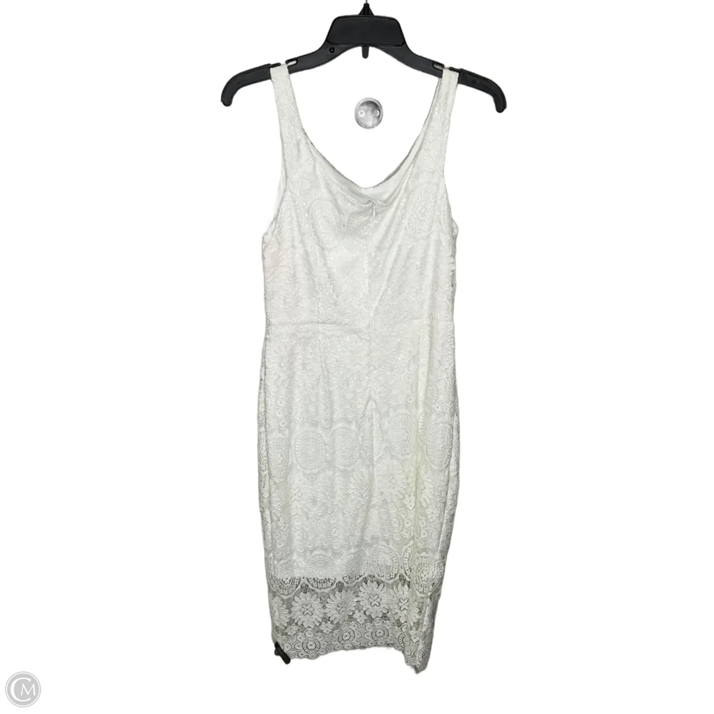 Dress Party Midi By Betsey Johnson In White, Size: 6