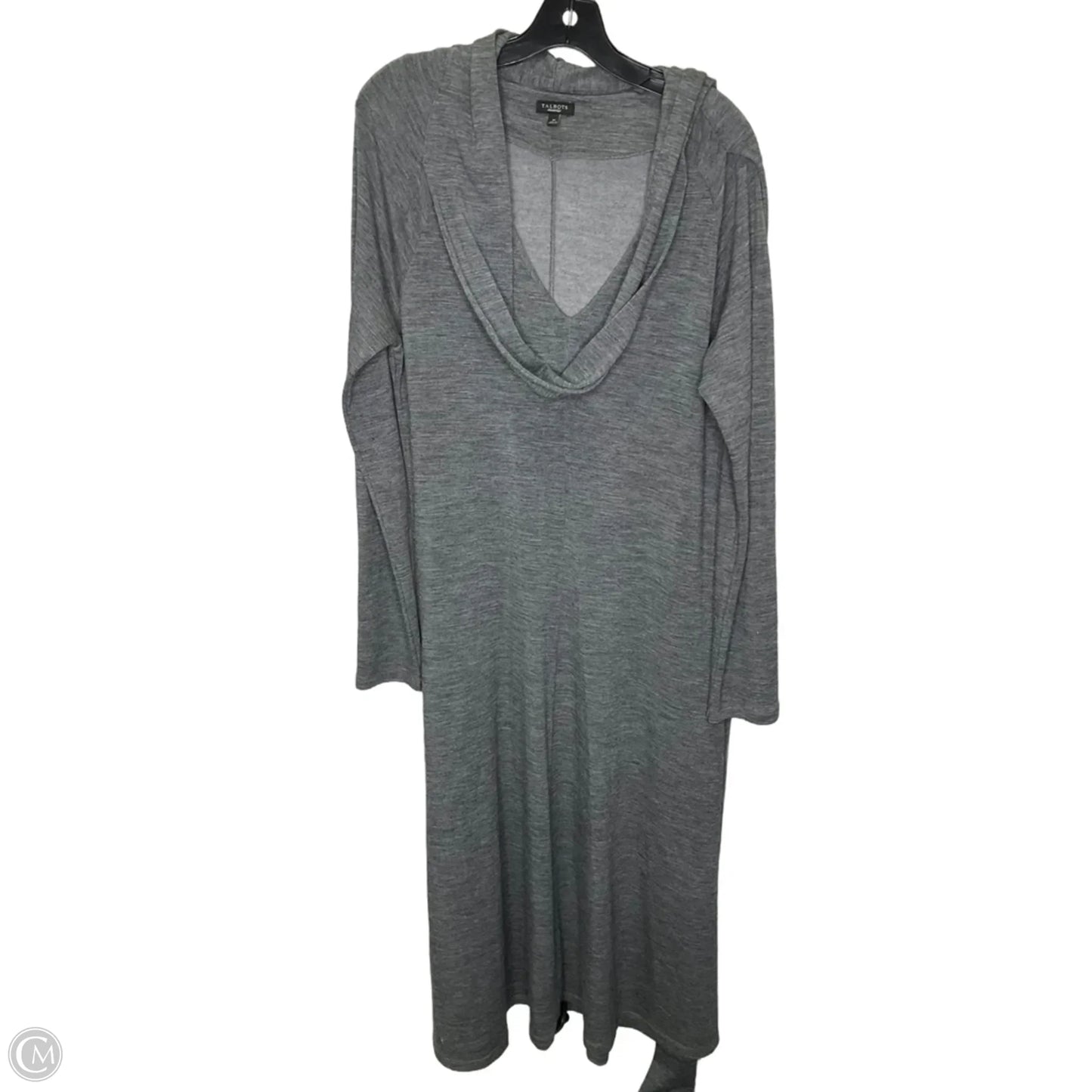 Dress Casual Maxi By Talbots In Grey, Size: M