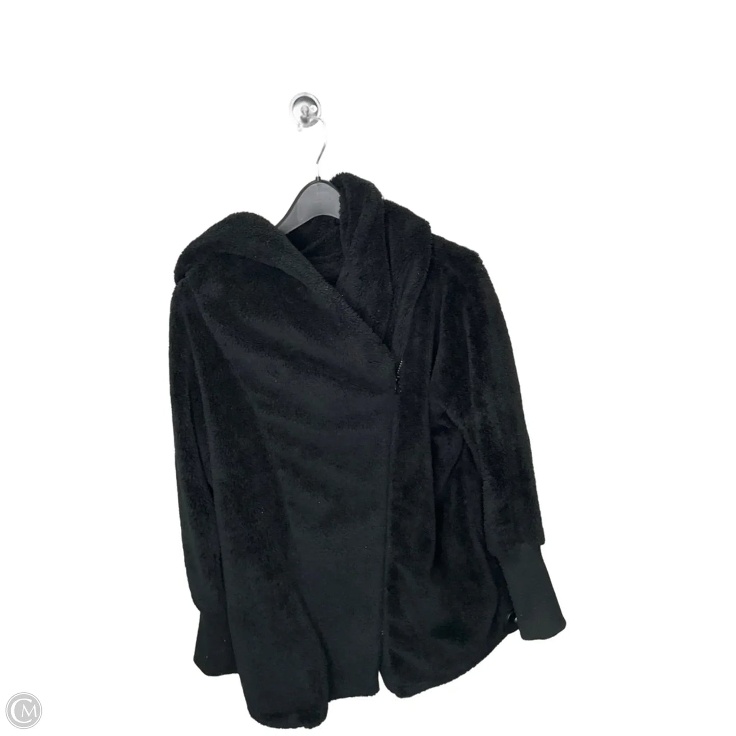 Coat Faux Fur & Sherpa By Clothes Mentor In Black, Size: M