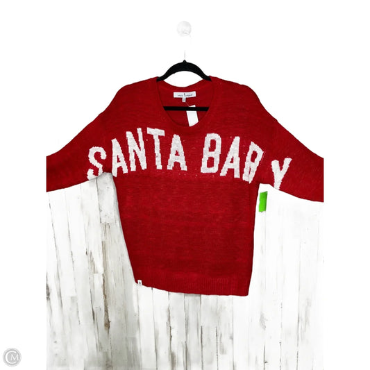 Top Long Sleeve By Simply Southern In Red, Size: S