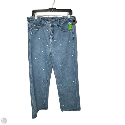 Jeans Wide Leg By Old Navy In Blue Denim, Size: 14