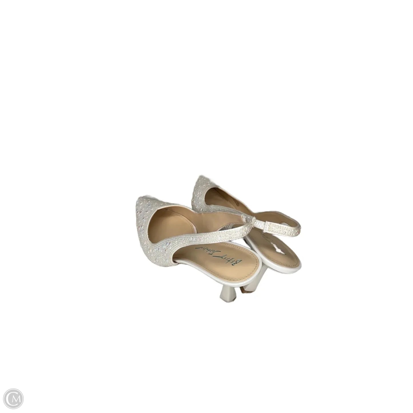 Shoes Heels Kitten By Betsey Johnson In White, Size: 8