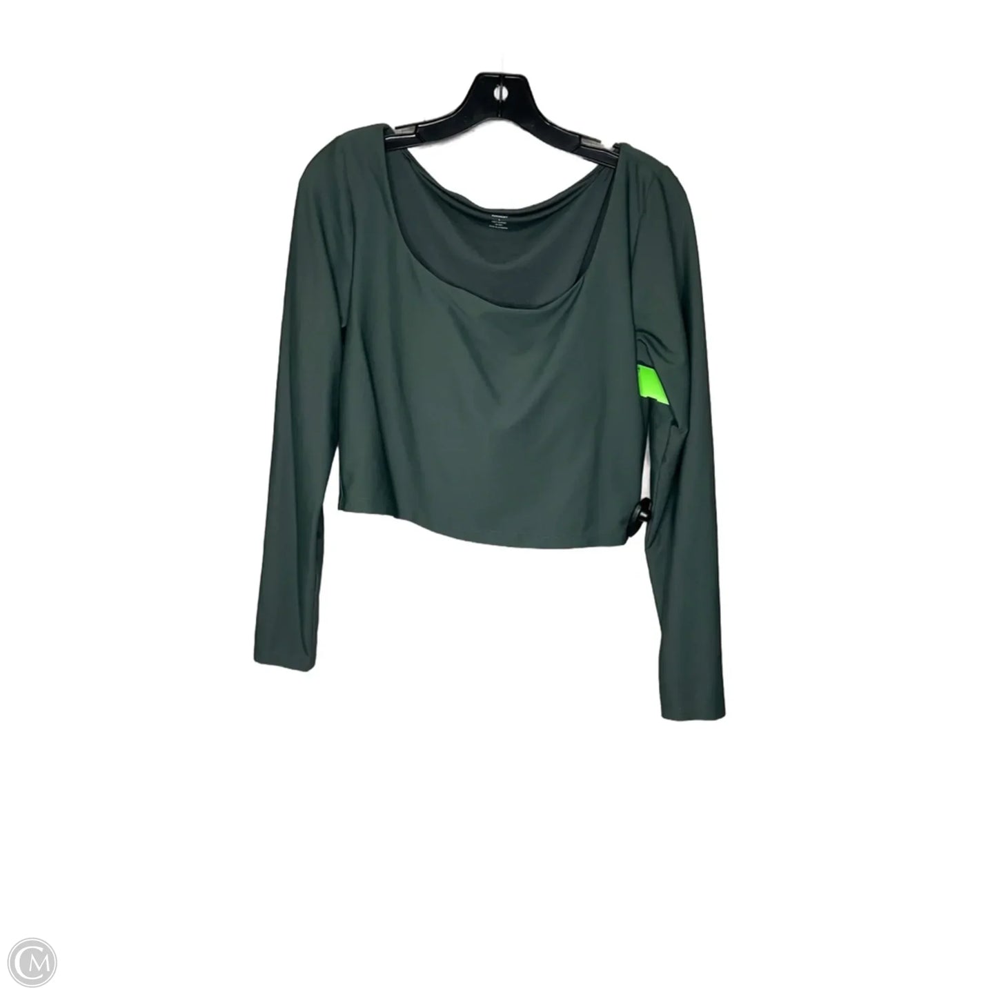 Athletic Top Long Sleeve Crewneck By Old Navy In Green, Size: L