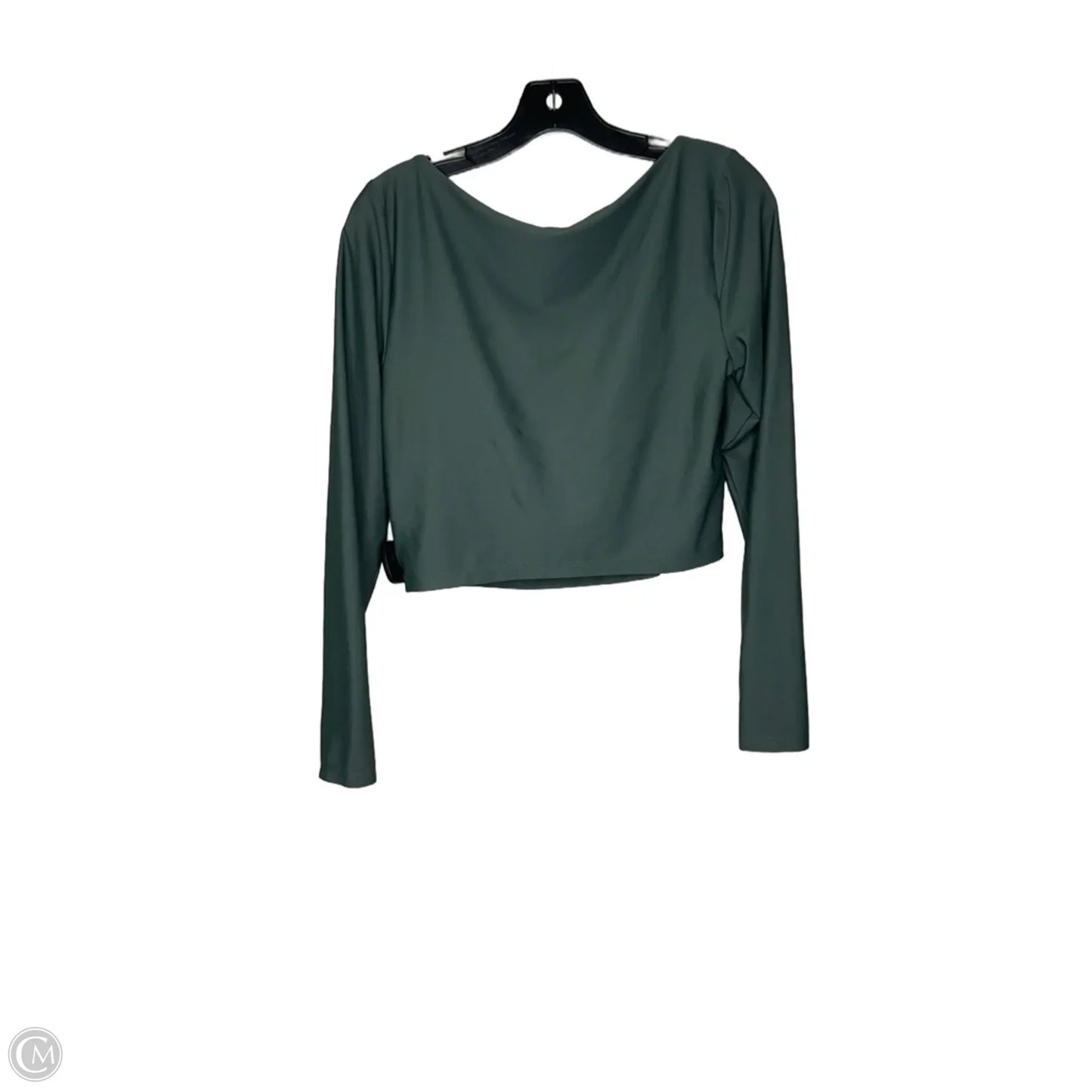 Athletic Top Long Sleeve Crewneck By Old Navy In Green, Size: L