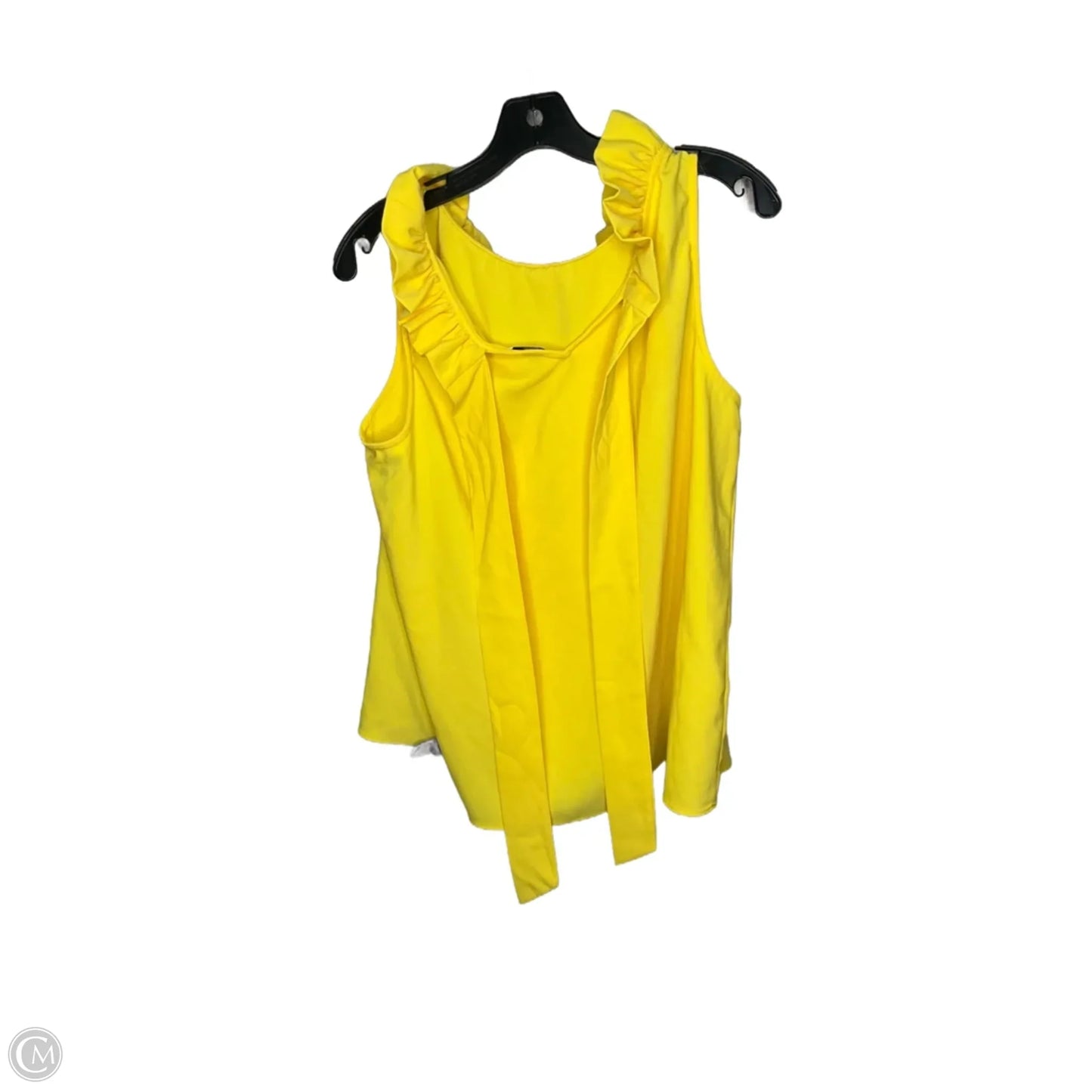Top Sleeveless By Crown And Ivy In Yellow, Size: Xxl