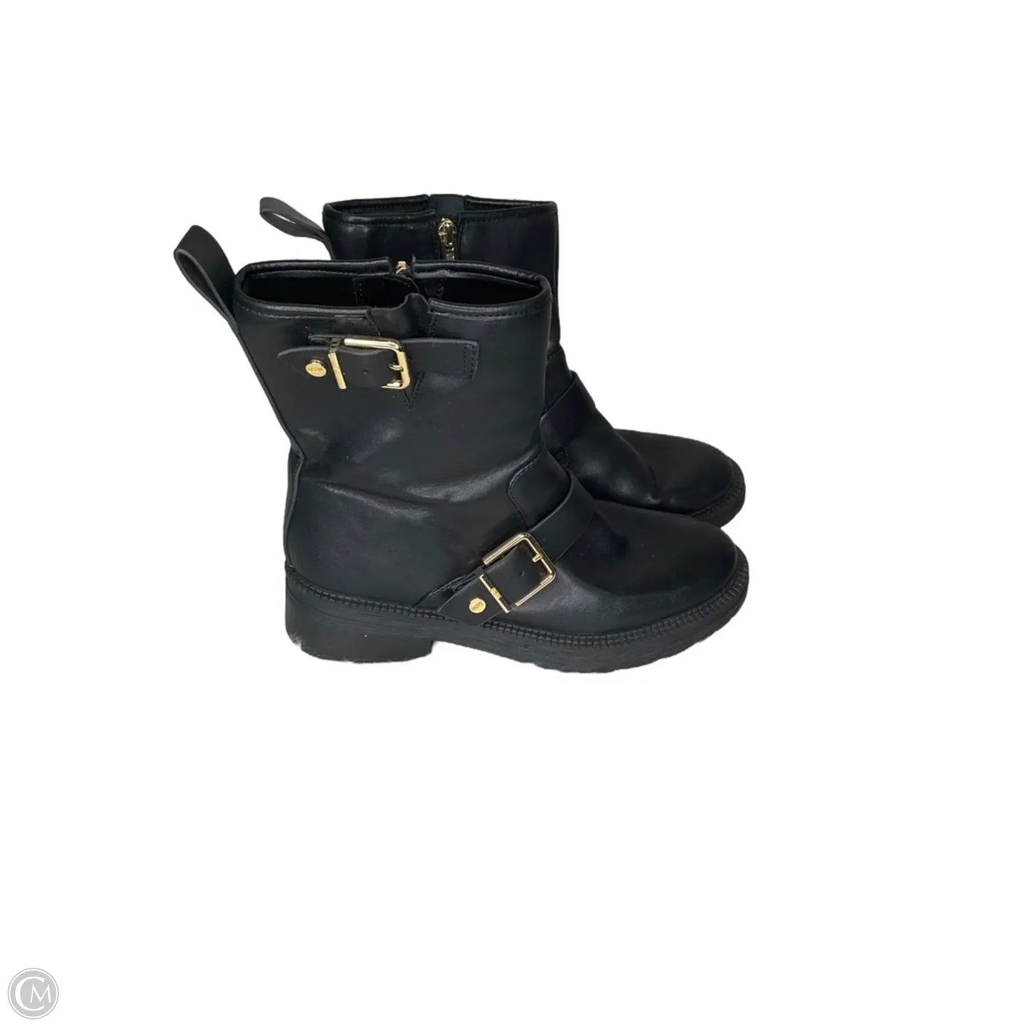 Boots Ankle Flats By Dkny In Black, Size: 8