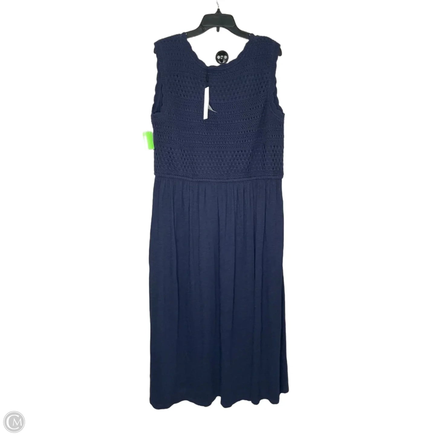 Dress Casual Midi By Chicos In Navy, Size: 1x