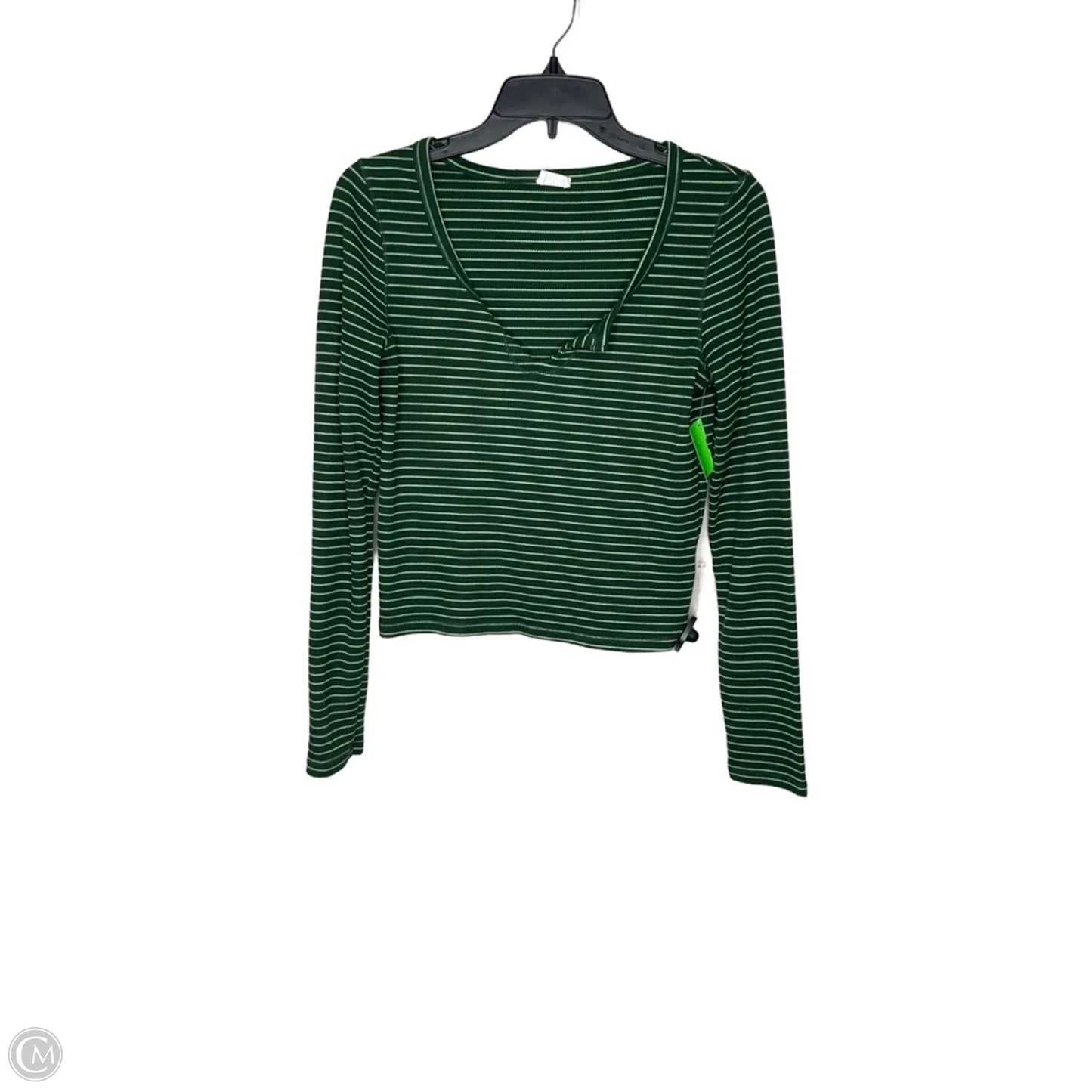 Top Long Sleeve Basic By Cotton On In Green, Size: M
