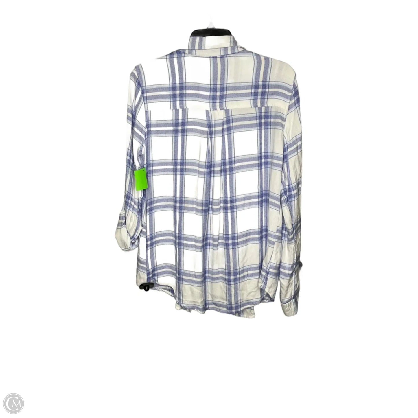 Top Long Sleeve By Altard State In Plaid Pattern, Size: S
