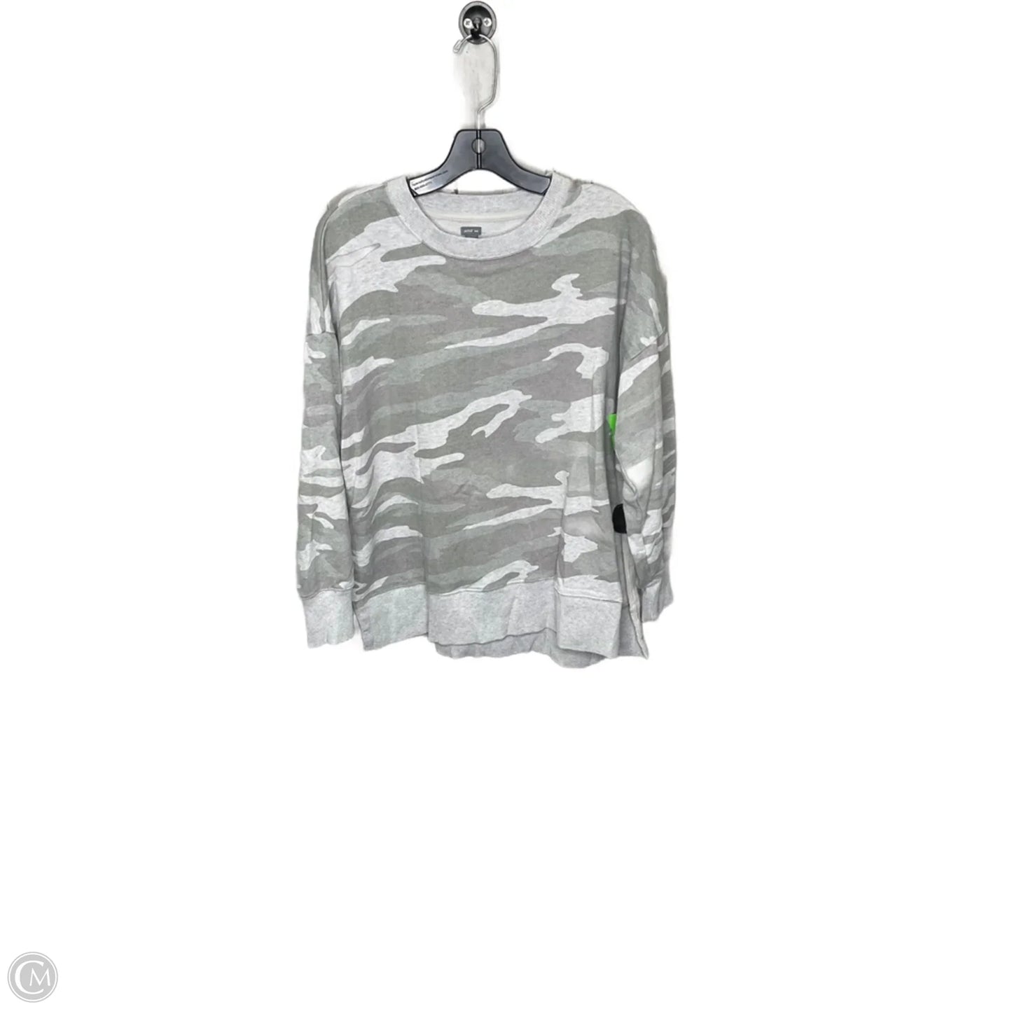 Top Long Sleeve By Aerie In Camouflage Print, Size: M