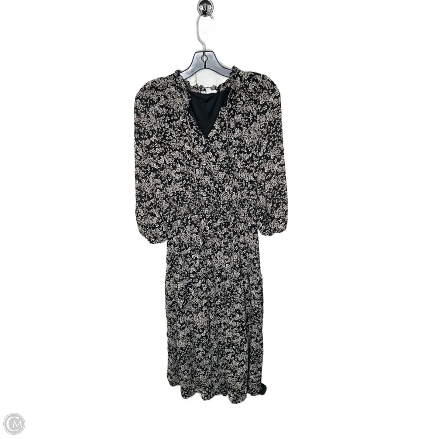 Dress Casual Midi By Blu Pepper In Floral Print, Size: L