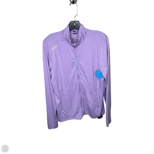 Athletic Jacket By Cmc In Purple, Size: L
