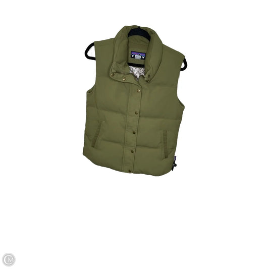 Vest Puffer & Quilted By Patagonia In Green, Size: S
