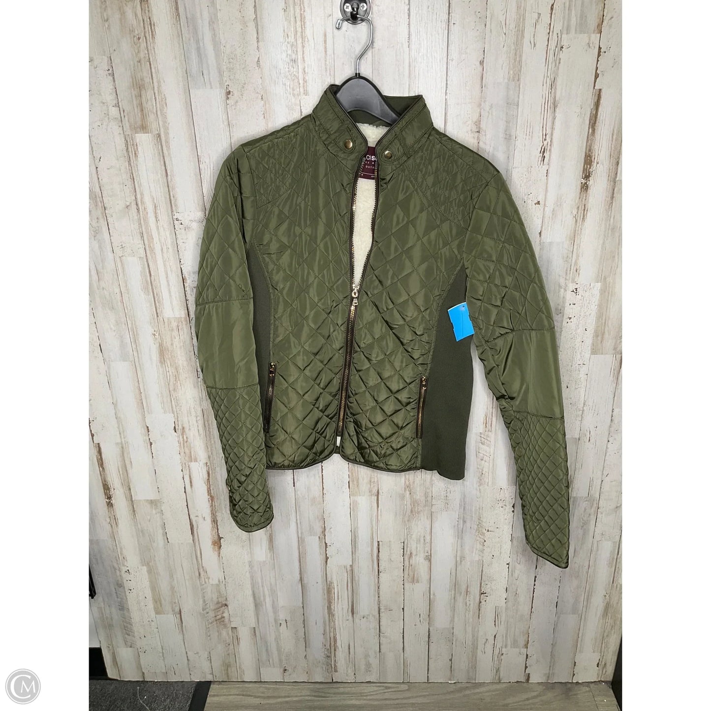 Jacket Puffer & Quilted By Ci Sono In Green, Size: M