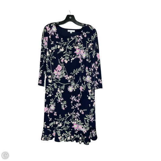 Dress Casual Midi By Sandra Darren In Multi-colored, Size: 14