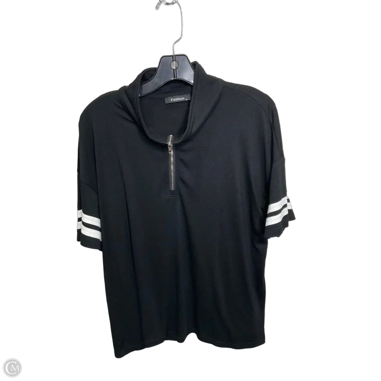 Top Short Sleeve By Clothes Mentor In Black, Size: Xl