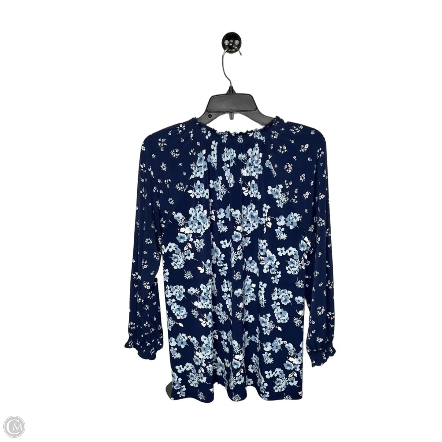 Top Long Sleeve Designer By Michael Kors In Blue, Size: L