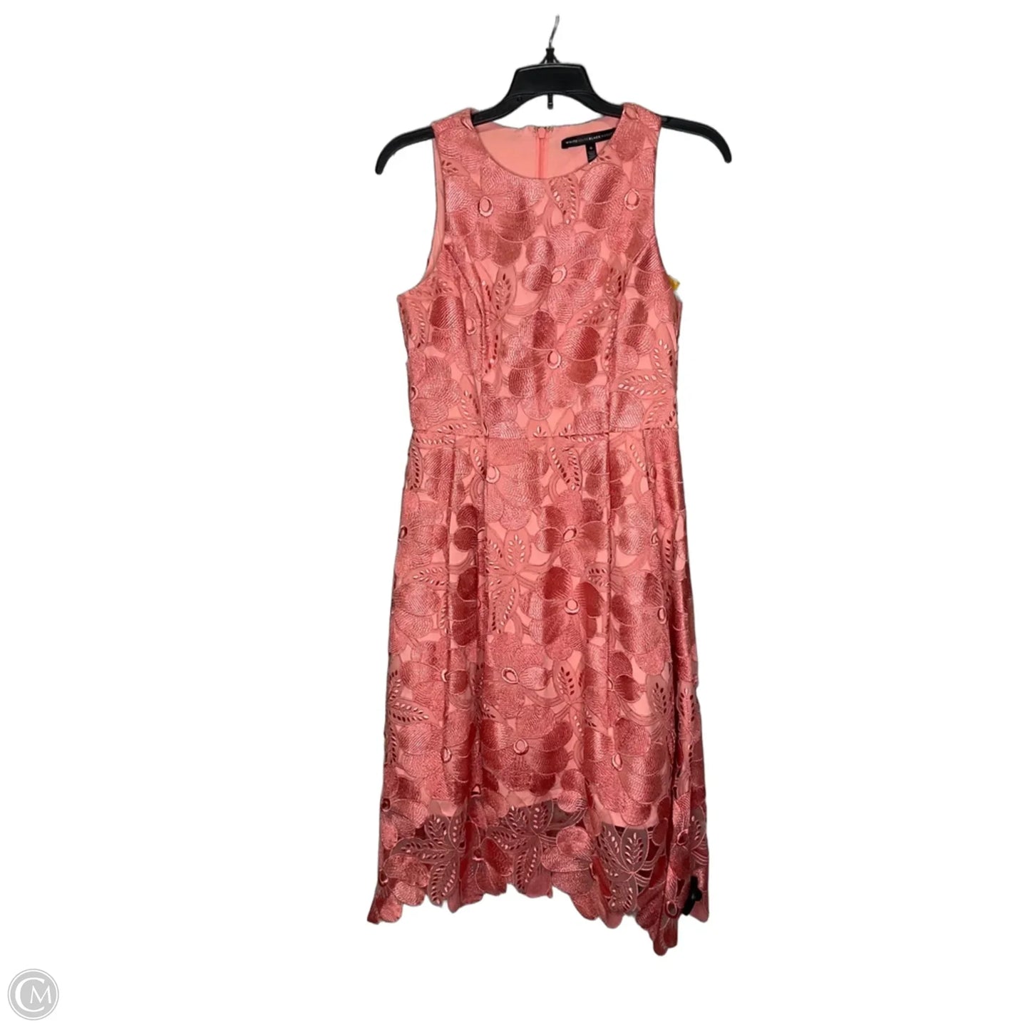Dress Party Midi By White House Black Market In Peach, Size: 0