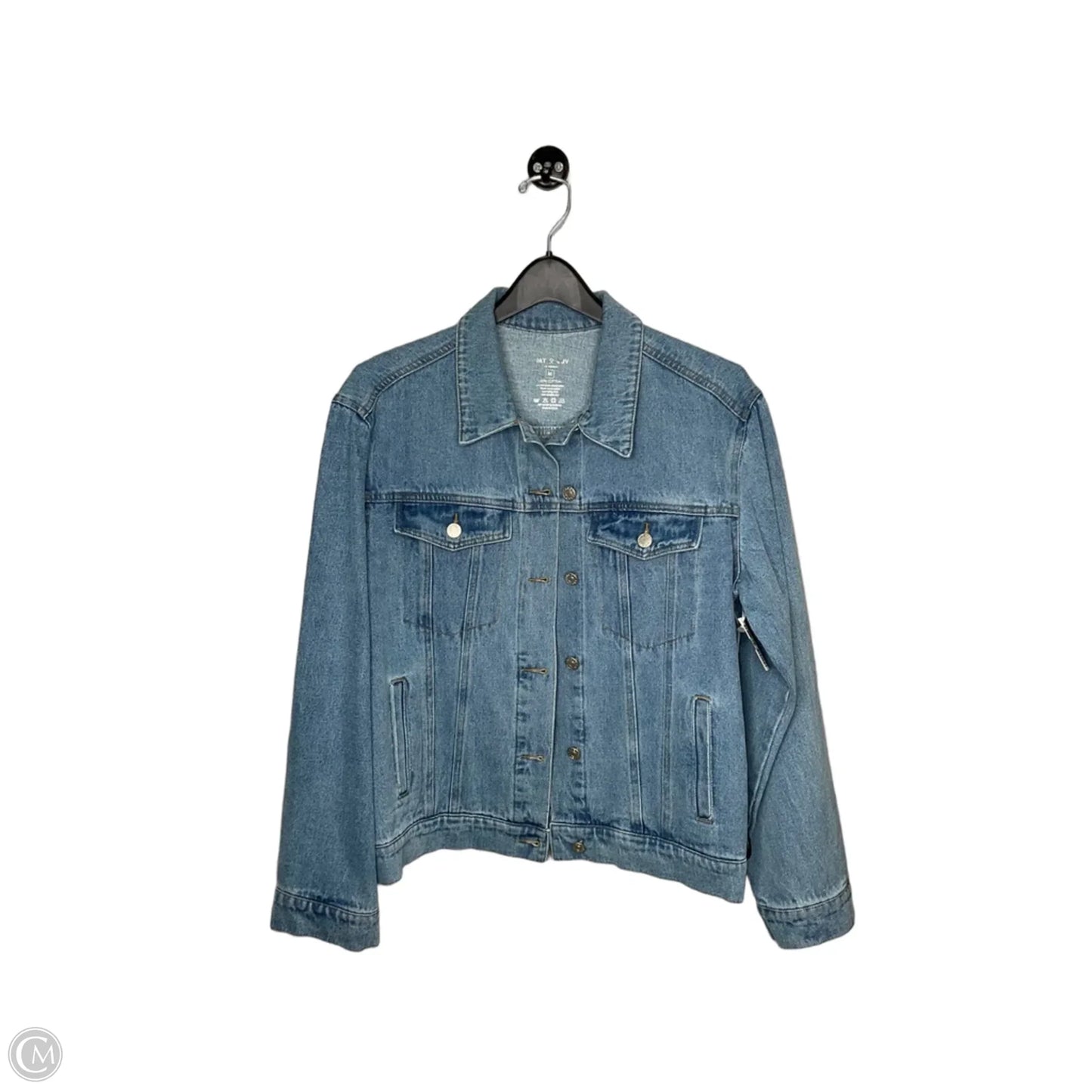 Jacket Denim By Clothes Mentor In Blue Denim, Size: M