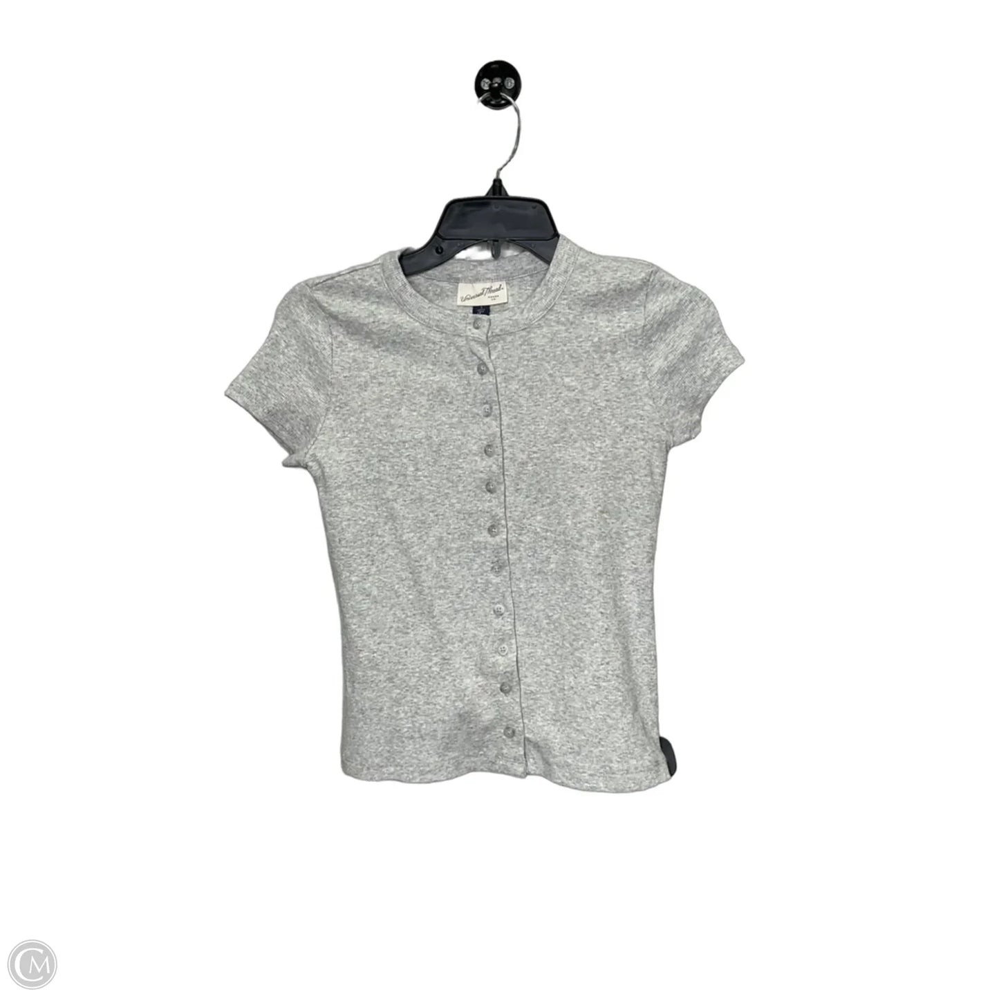 Top Short Sleeve By Universal Thread In Grey, Size: S