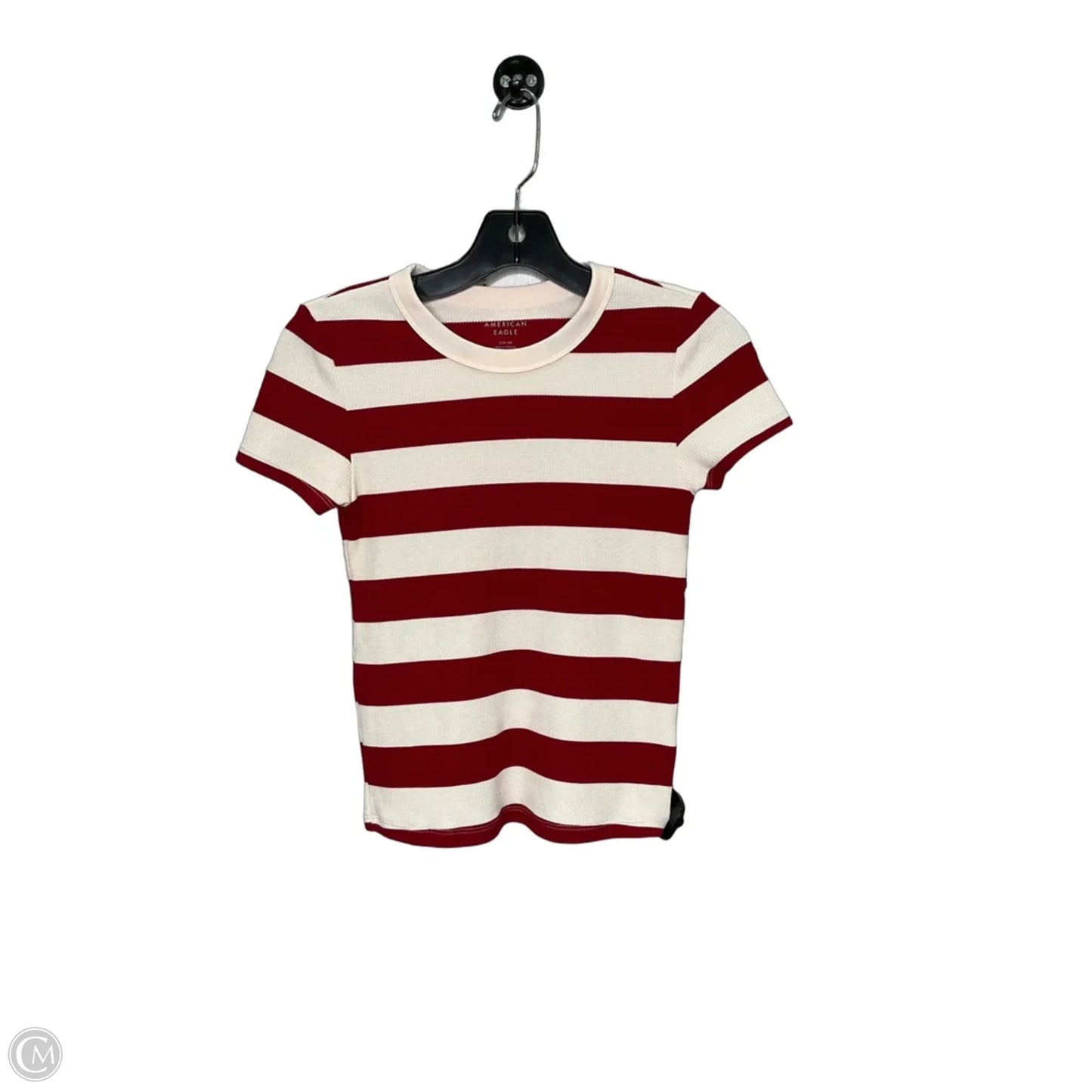 Top Short Sleeve By American Eagle In Red, Size: S