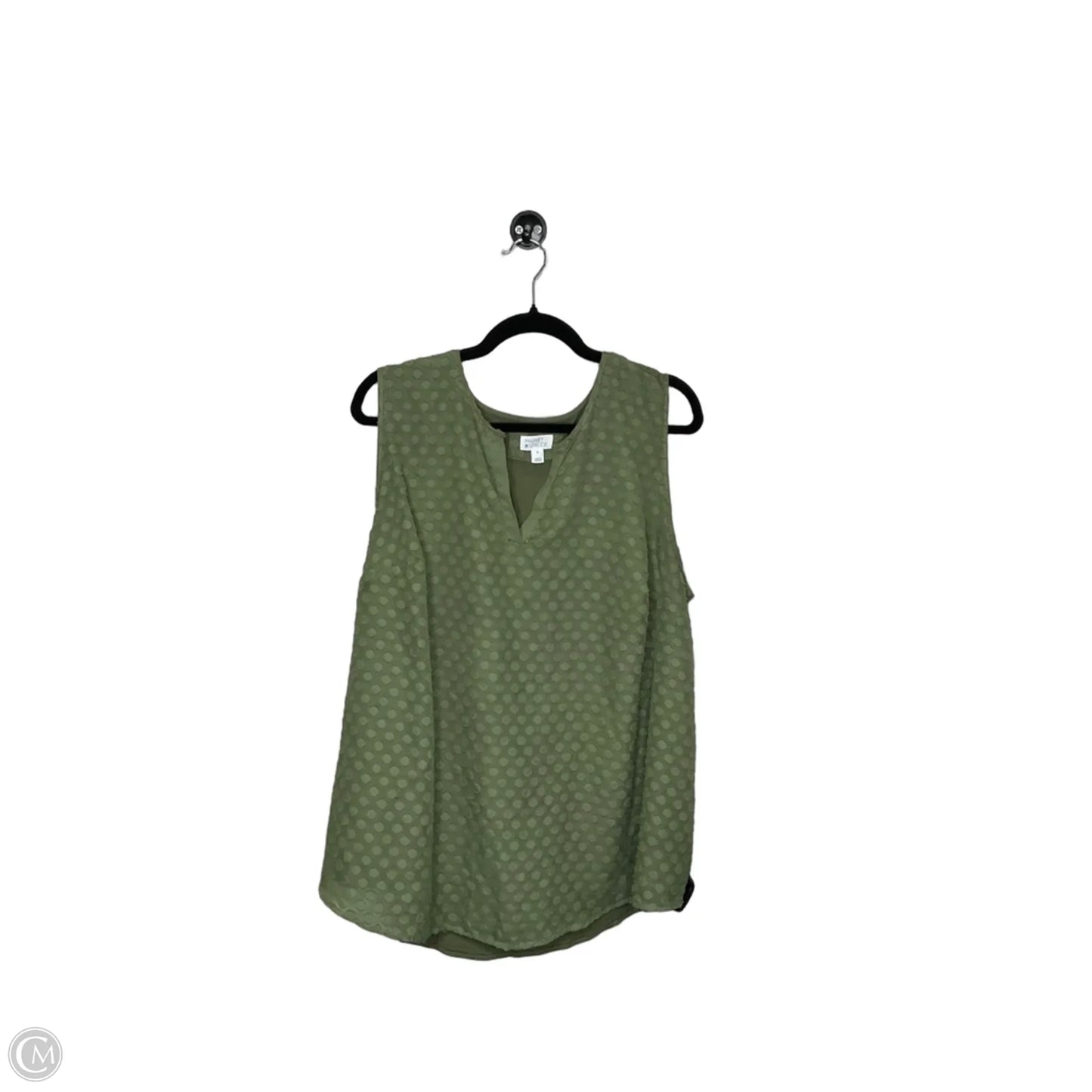 Top Sleeveless By Market & Spruce In Green, Size: 3x
