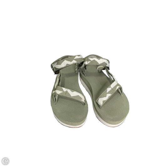 Sandals Heels Platform By Teva In Green, Size: 7