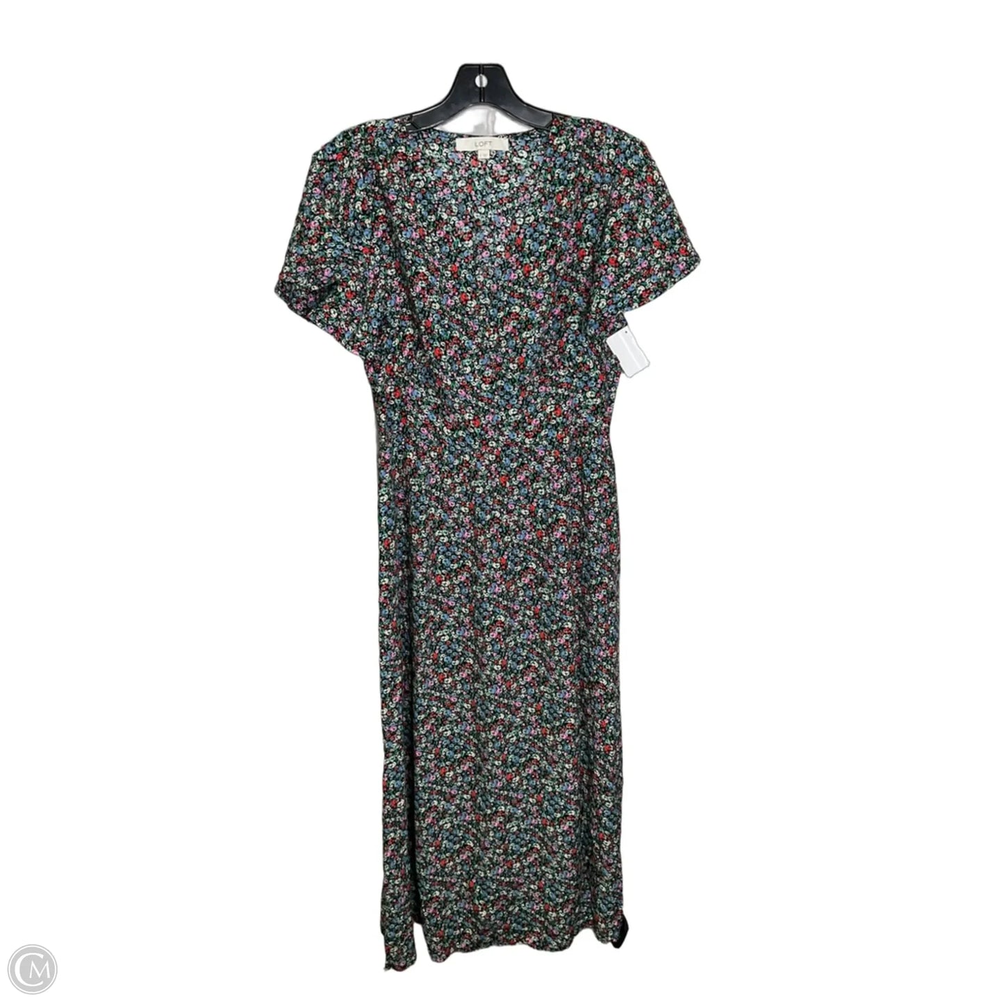 Dress Casual Midi By Loft In Floral Print, Size: Xs