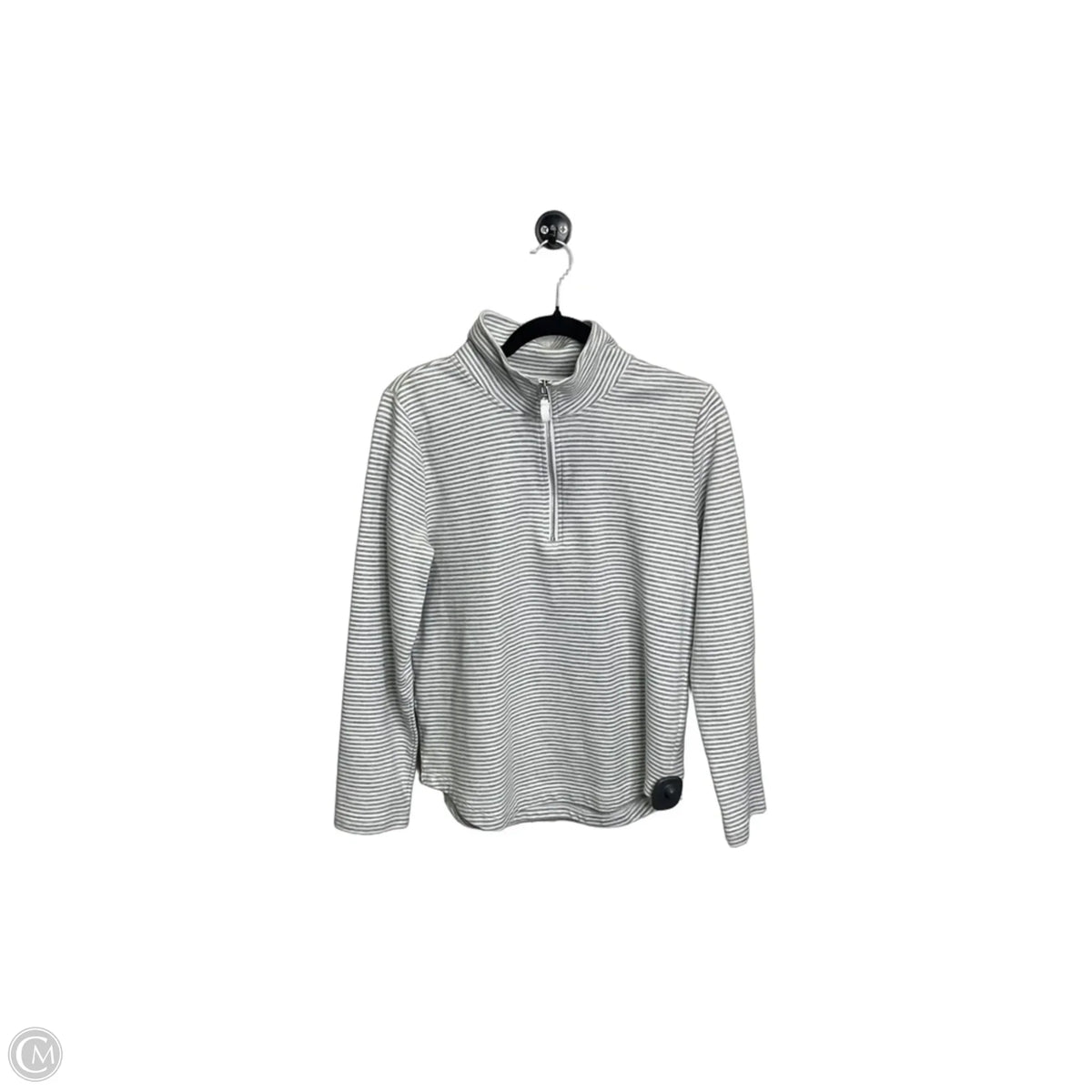 Sweatshirt Collar By J. Crew In Striped Pattern, Size: M