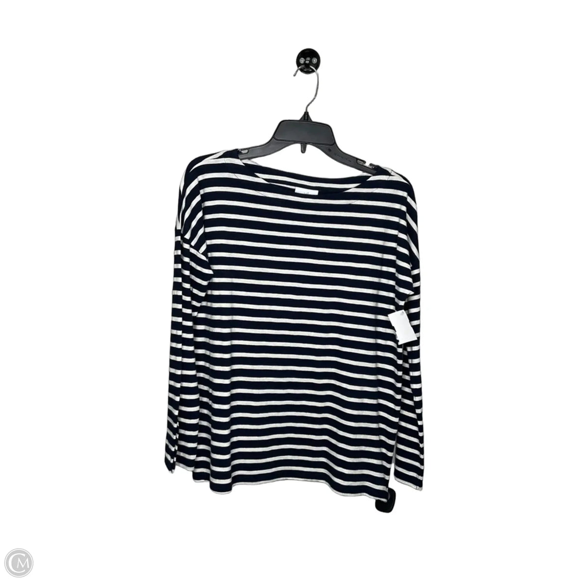Top Long Sleeve Basic By J. Jill In Striped Pattern, Size: Xs