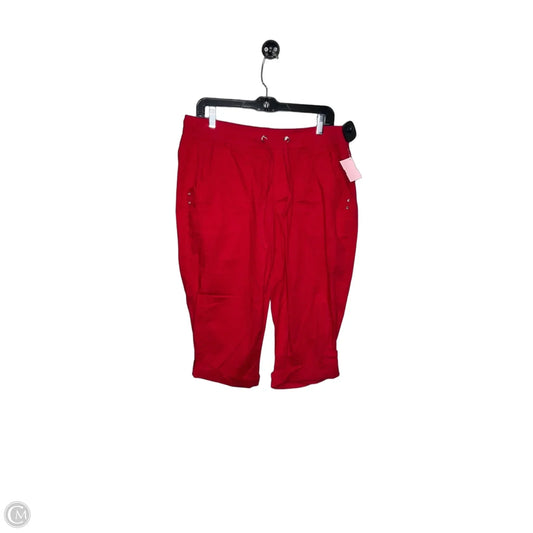Capris By Christopher And Banks In Red, Size: 10