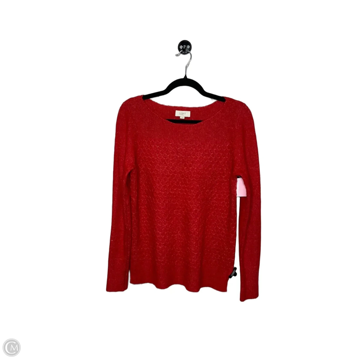 Top Long Sleeve By Loft In Red, Size: M