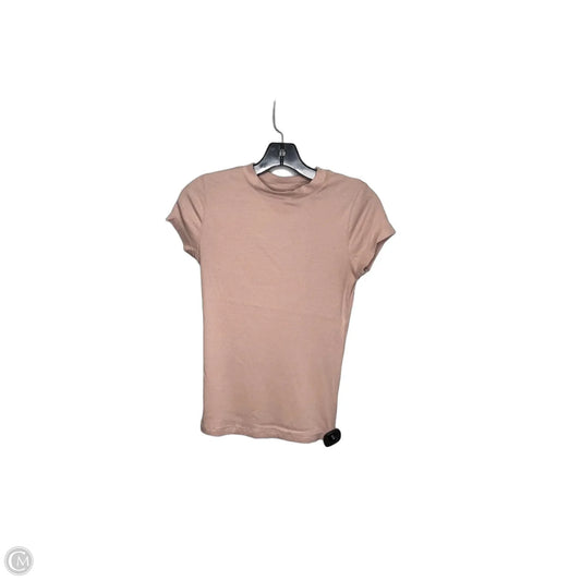 Top Short Sleeve Basic By A New Day In Pink, Size: Xs