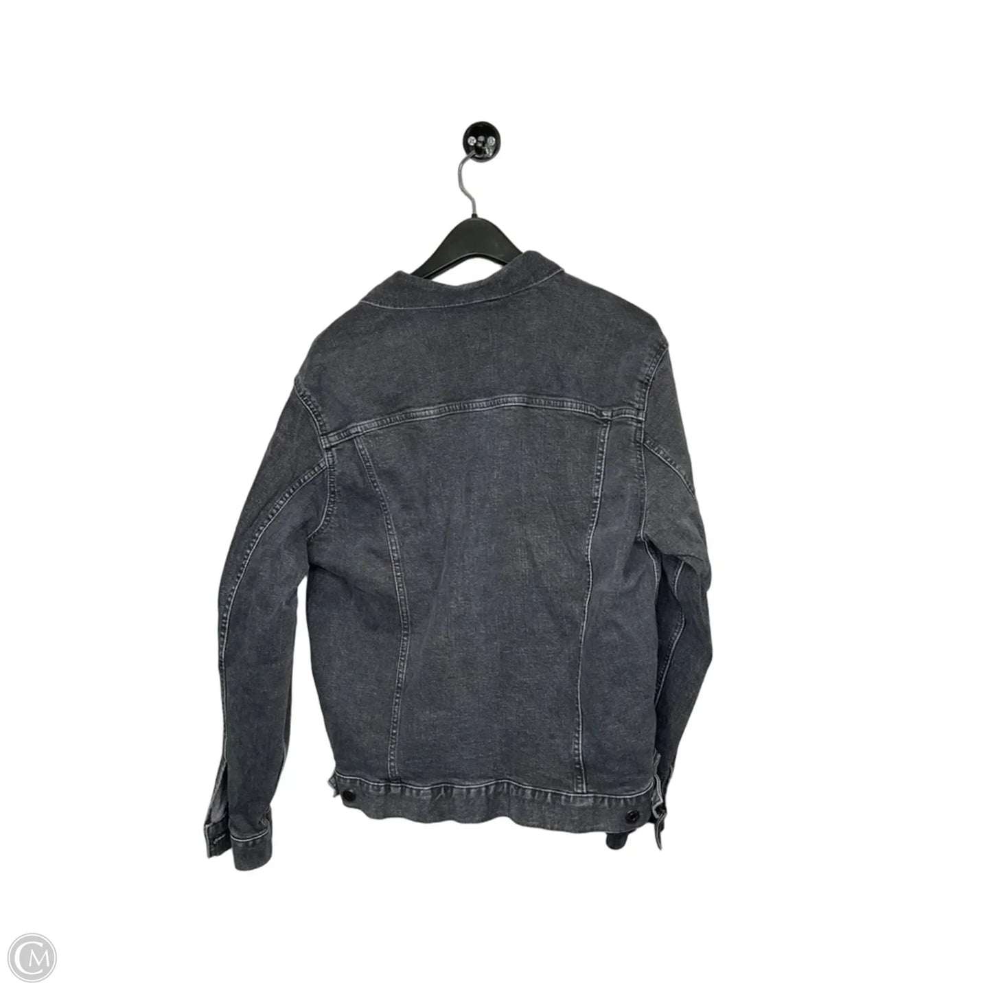 Jacket Denim By Gap In Grey Denim, Size: M